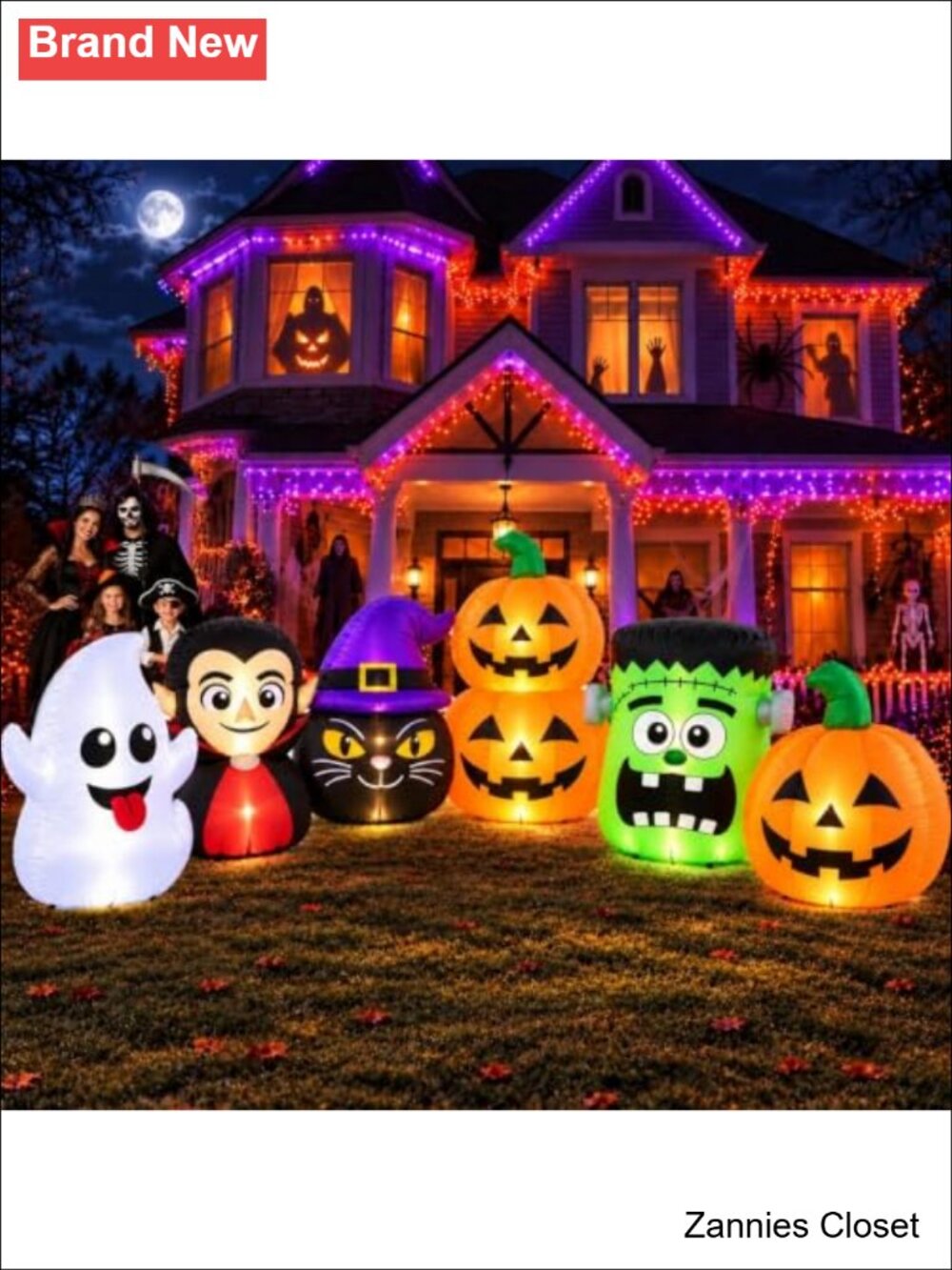 👻 11 FT Halloween Inflatable Outdoor Decor Giant Blow Up Characters Combo LED
